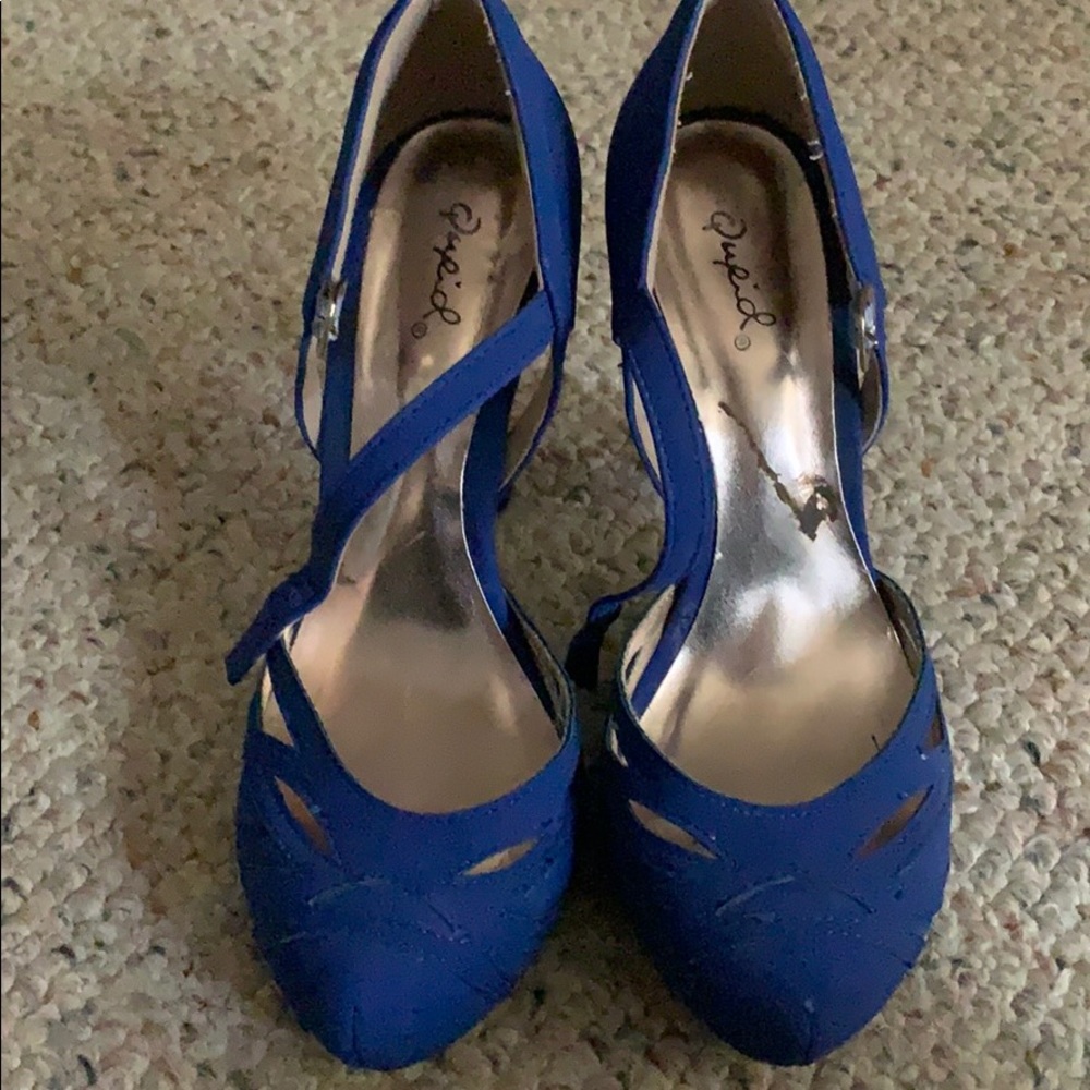 Quipid Blue High Heels